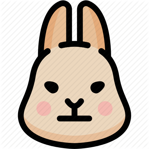 Emoji, Emotion, Expression, Face, Feeling, Neutral, Rabbit Icon