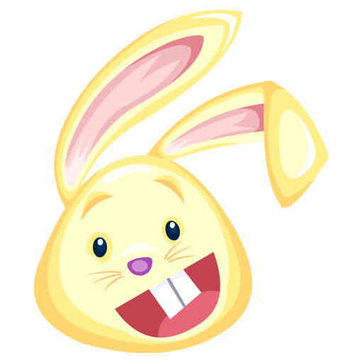 Yellow Rabbit Icon Easter Rabbits Iconset Fast Icon Design