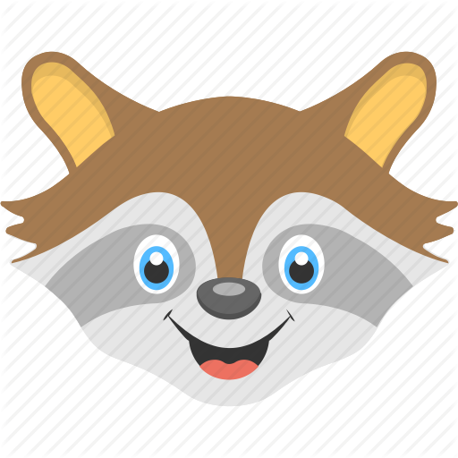 Animal Face, Baby Raccoon, Baby Raccoon Face, Brown Raccoon, Brown