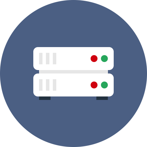 Database, Hosting, Storage, Server, Rack, Internet Icon