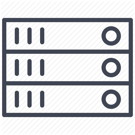 Database, Network, Rack, Server, Storage Icon