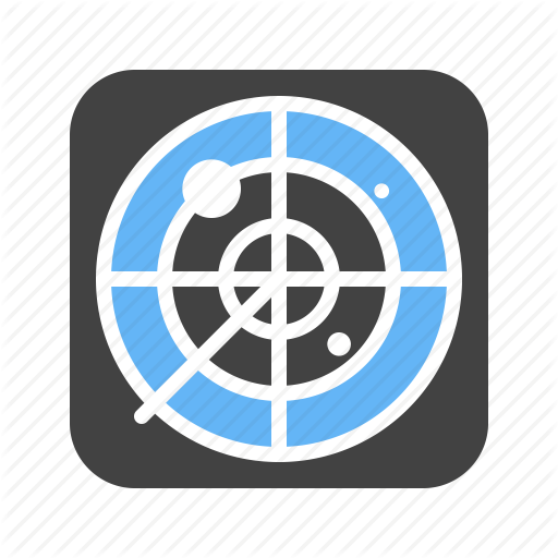 Detection, Location, Radar, Target Icon