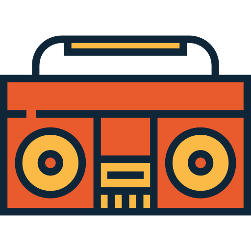 Radio Box, Music Tape, Music, Radio, Tape, Music Player Icon