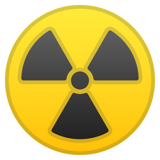 Radioactive Icon Free Of Noto Emoji Symbols