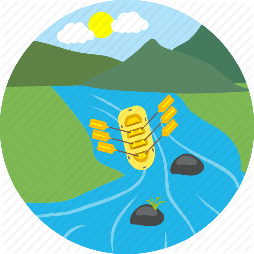 Adventure, Boat, Ferryboat, Passage Boat, Raft, Rafting, Sports Icon