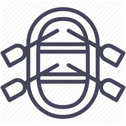 Boat, Camping, Raft, River, Sport, Water, Waterman Icon