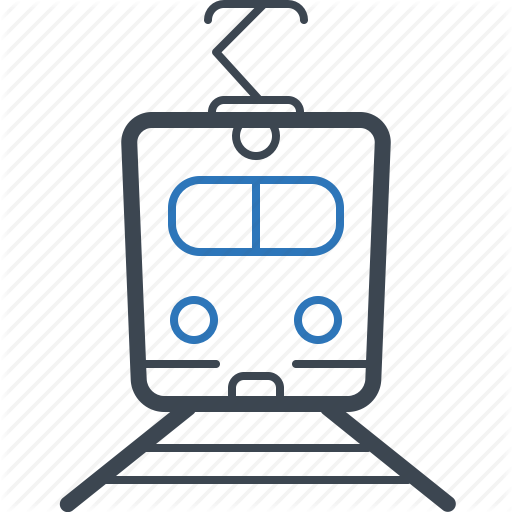 Metro, Railway, Train, Tram Icon