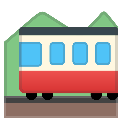 Mountain, Railway Icon Free Of Noto Emoji Travel Places Icons