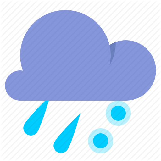 Cloud, Freezing Rain, Rain, Weather Icon
