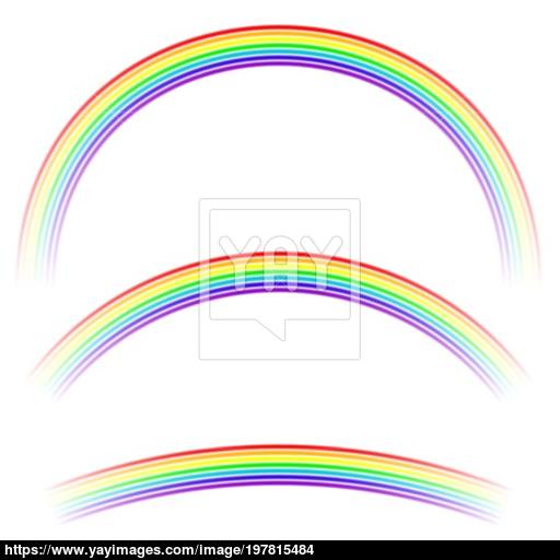 Rainbow Icon Isolated Vector