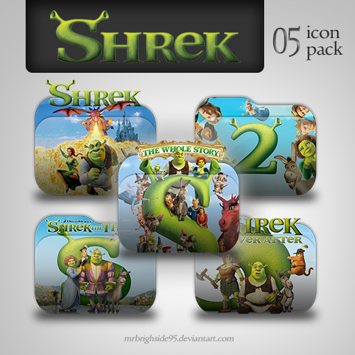 Shrek The Whole Story Folder Icon Pack