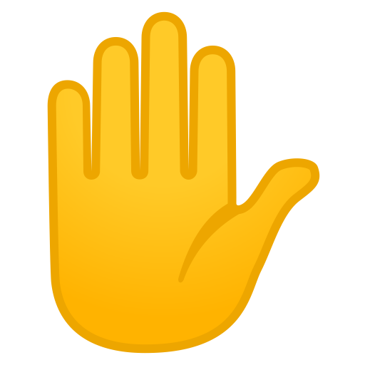 Raised Hand Icon Noto Emoji People Bodyparts Iconset Google