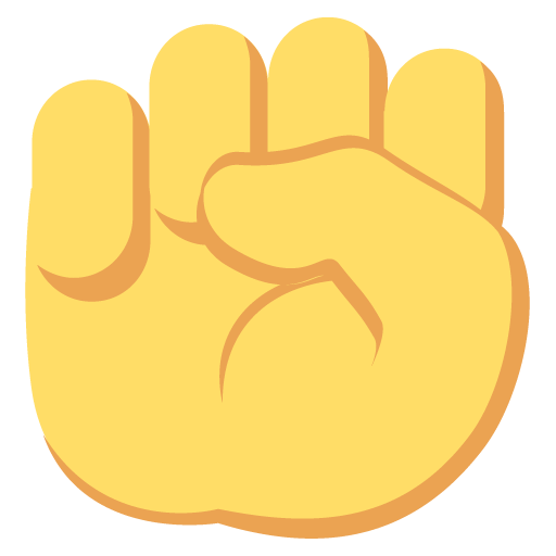 Raised Fist Emoji Emoticon Vector Icon Free Download Vector