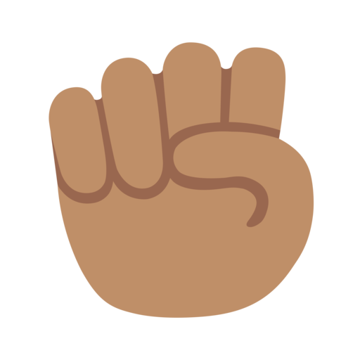 Raised Fist Medium Skin Tone Emoji