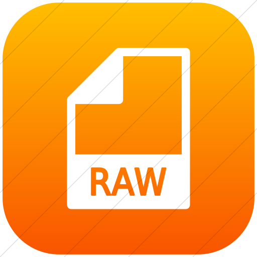 Flat Rounded Square White On Orange Gradient Mime Types