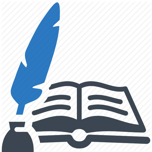 Feather, Literature, Reading, School Book Icon