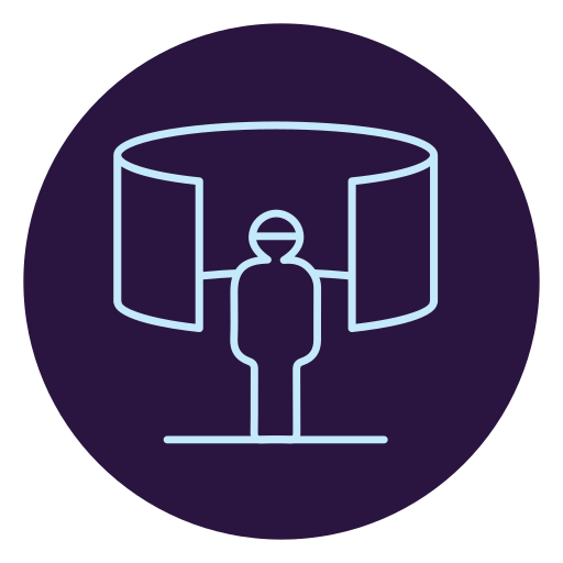 Augmented, Virtual, Reality Icon Free Of Virtual Reality