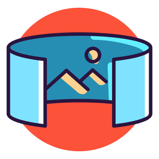 Virtual, Augmented, Reality Icon Free Of Virtual Reality