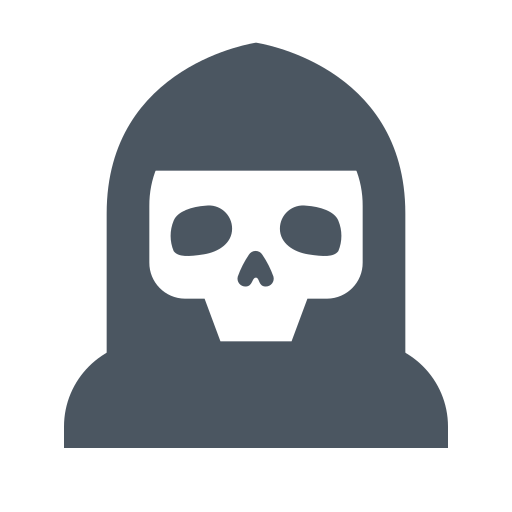 Tod, Grim, Halloween, Reaper Symbol Kostenlos Von Materia Flat