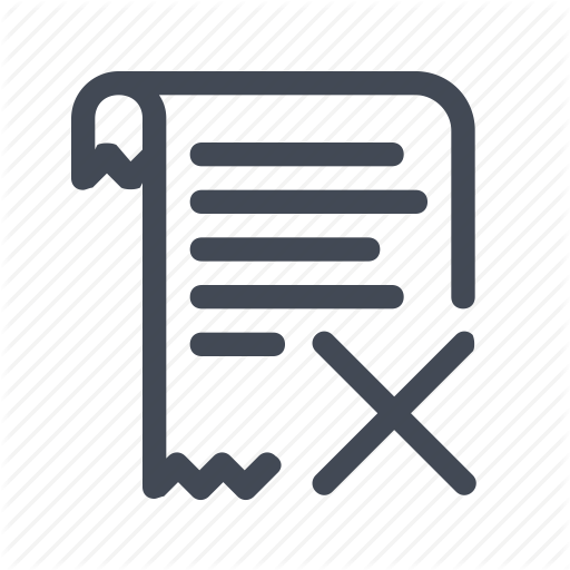 Billing, Cancel, Invoice, Receipt Icon