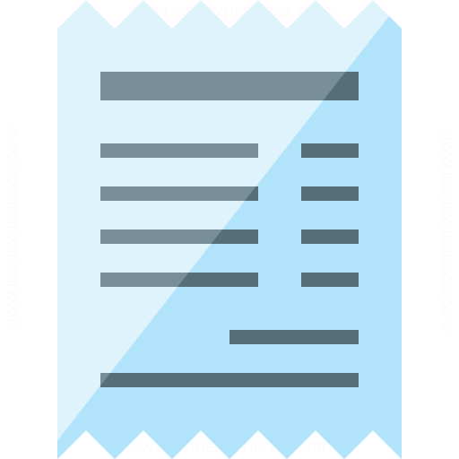 Iconexperience G Collection Receipt Icon