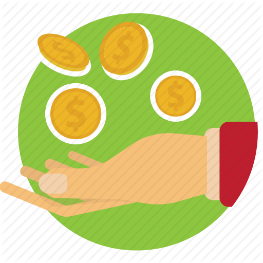 Bank, Coins, Hand, Lend, Money, Receive Icon