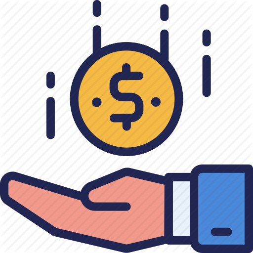 Business, Coin, Collect, Finance, Hand, Income, Receive Icon