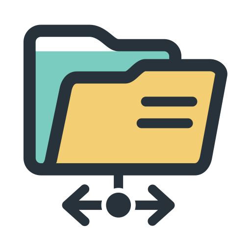 Color Block Send And Receive Files, Files, Folder Icon With Png