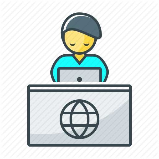 Desk, Reception, Receptionist, Registration, Table Icon