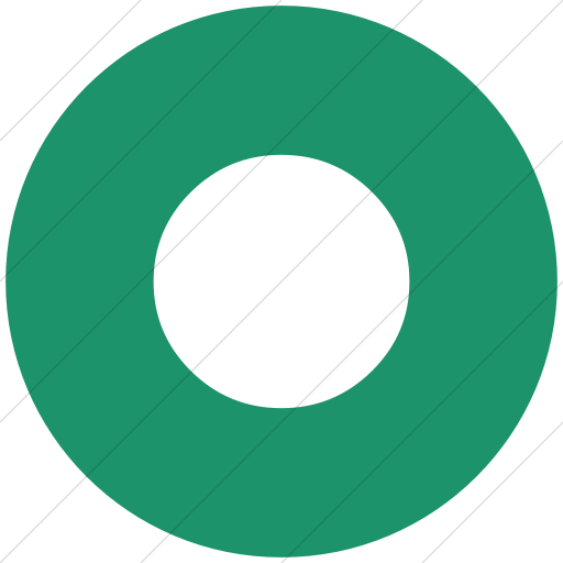 Flat Circle White On Aqua Classica Record Button Icon
