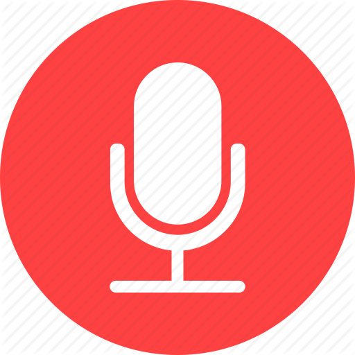 Circle, Mic, Microphone, Recording, Red, Speaker Icon
