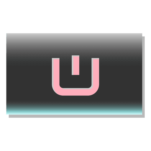 Power Button Rectangle Icon