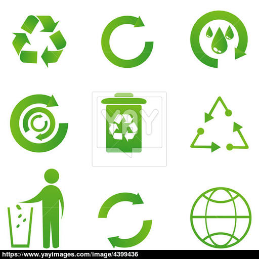 Set Of Recycle Icon Image