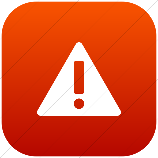 Flat Rounded Square White On Red Gradient Foundation