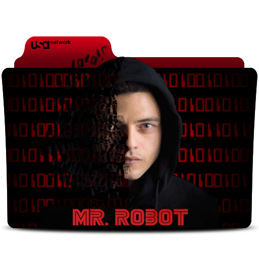 Mr Robot Folder Icon Black And Red