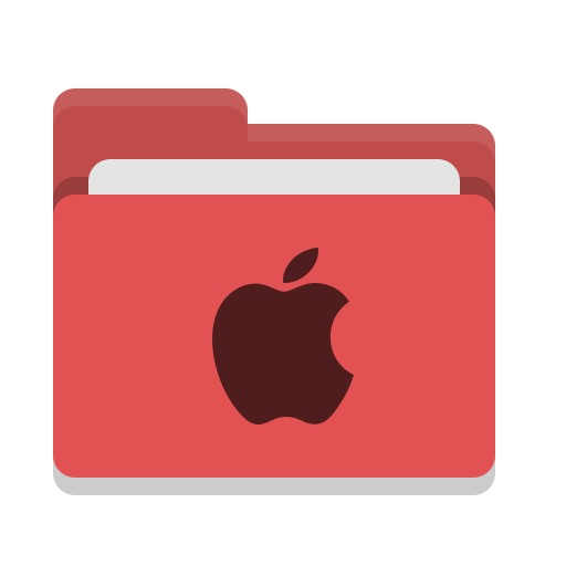 Folder, Red, Apple Icon Free Of Papirus Places
