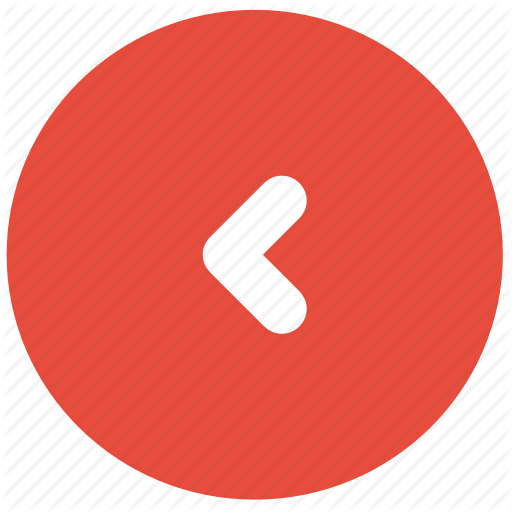 Arrow, Back, Direction, Left, Red, Small Icon