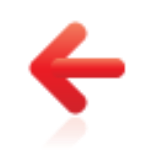 Red, Left, Arrow Icon