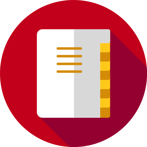 Contacts, Agenda, Notepad, Phone Book, Emails, Communications Icon