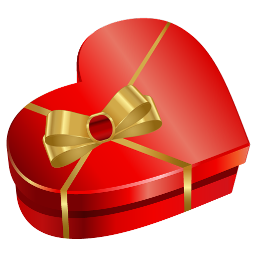Red Heart Shaped Gift Box Icon Download Free Icons