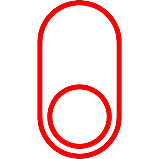 Red Button Down Icon