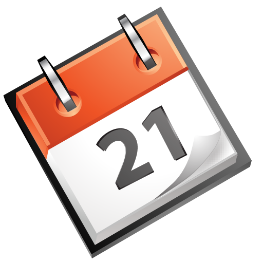 Calendar, Red Icon