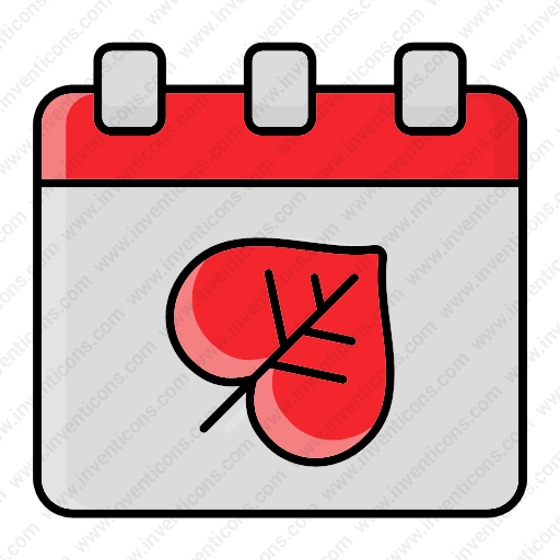 Download Calendar,leaf,season Icon Inventicons