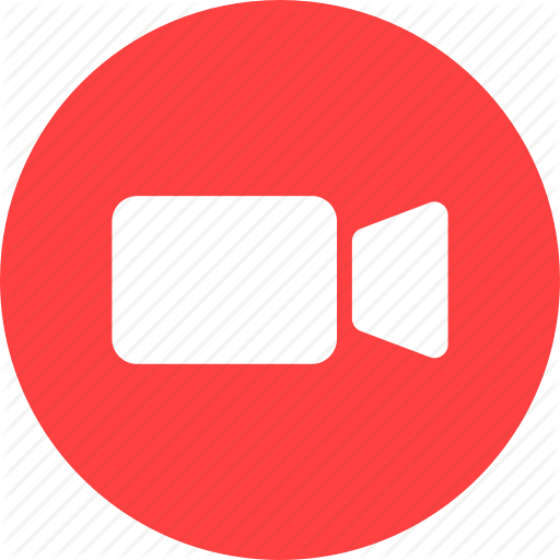 Circle, Movie, Red, Video, Video Camera Icon