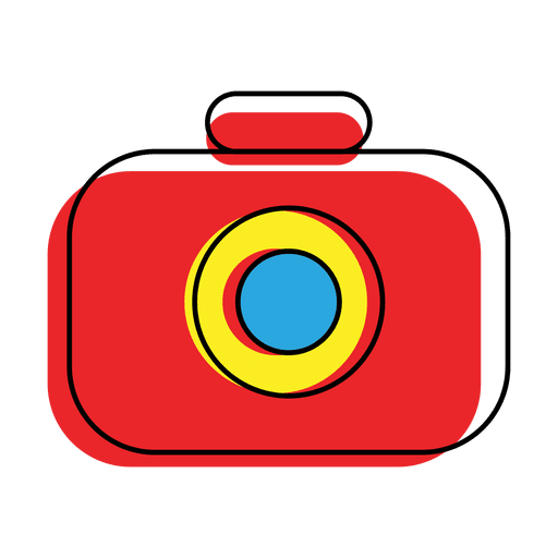 Offset Colorful Camera Icon