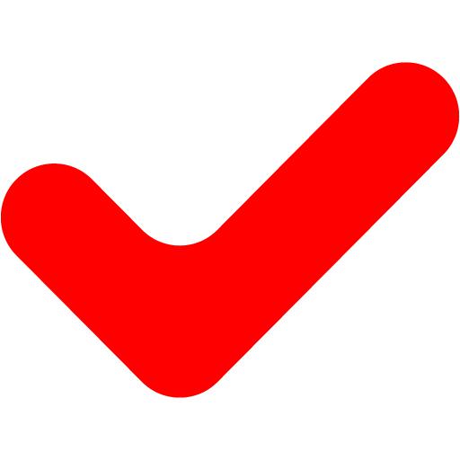 Red Check Mark Icon
