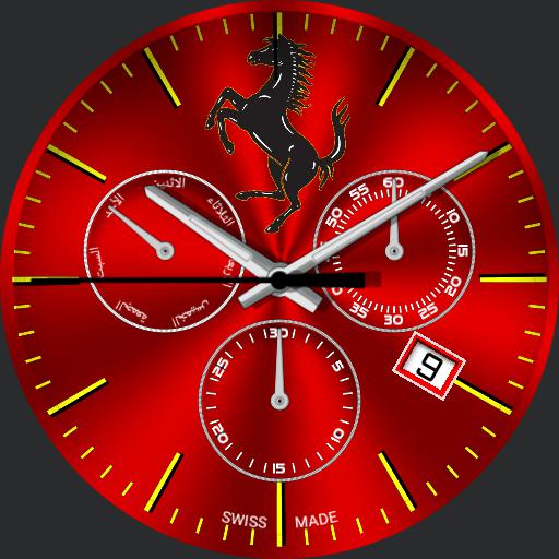 Ferrari Red Clock Watch For G Watch R