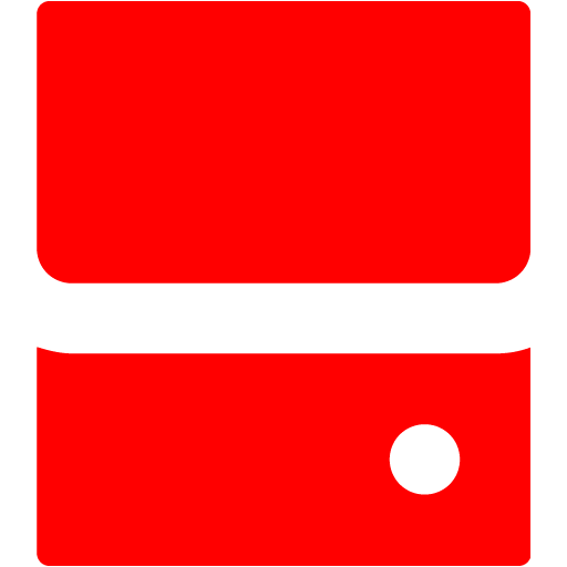 Red Hard Drive Icon