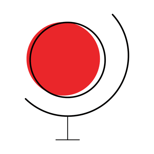 Map World Illustration With Red Dot And Lines