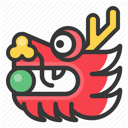 Chinese, Dragon, Head, New, Year Icon